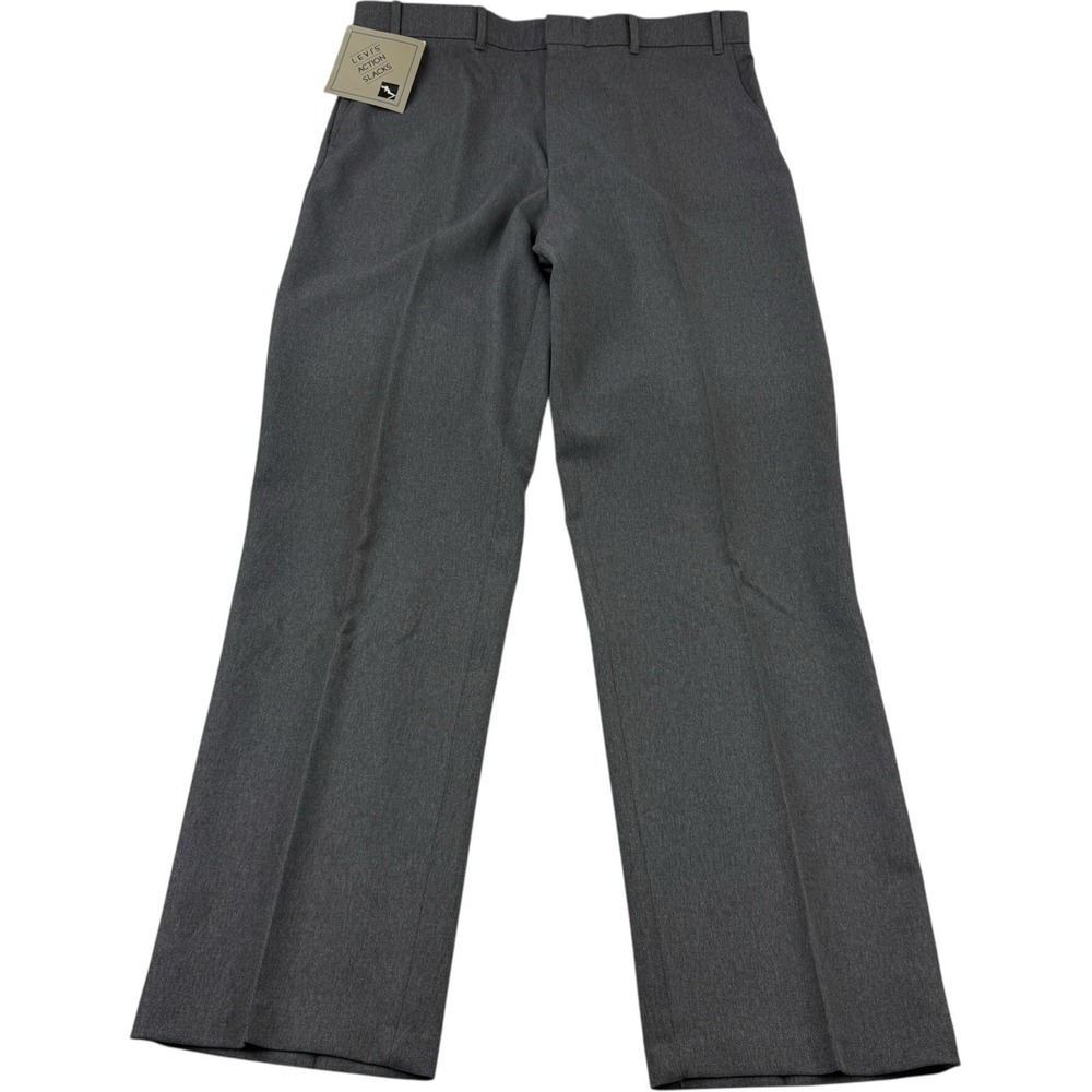 Levi's Gray VTG DS Action Slacks Sta-Prest Flat Front Pants Men's Size 38x34 NWT
